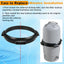 550-7500 Filter Lock Nut Assembly with Ext Lock Tabs Compatible with Clearwater II Cartridge Filter and D.E. Filter, Replacement for Part Number 550-7500,550-2060, 550-2075