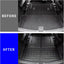 Rongtaod Cargo Mat Compatible with 2020-2025 Ford Explorer 6&7 Passenger Cargo Liner Trunk Mat Back Seat Cover Protector Upgrade 2024 Explorer Accessories (Trunk Mat with Backrest Mat)