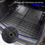 Rongtaod Cargo Mat Compatible with 2020-2025 Ford Explorer 6&7 Passenger Cargo Liner Trunk Mat Back Seat Cover Protector Upgrade 2024 Explorer Accessories (Trunk Mat with Backrest Mat)