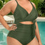 Daci Plus Size One Piece Swimsuit - Tummy Control Bathing Suit for Women Cutout Swimwear (14w)