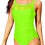 Tempt Me Women One Piece Mesh Swimsuits Tummy Control Swimwear (large)