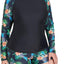 Daci Women Plus Size 2 Piece Long Sleeve Rash Guard Swimsuit Swim Shirts Top UPF 50+ with Boy Short Swimwear (medium)