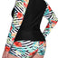 Daci Women 2 Piece Plus Size Long Sleeve Rash Guard Zip Front Athletic Bottom Tankini Swimsuits UPF 50 (20w)