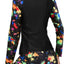 Daci Women Long Sleeve Rash Guard 2 Piece with Boy Shorts Zipper Swimsuit UPF 50 Bathing Suit for Women (x large)