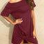Holipick Casual Summer Dresses Women Twist Knot Front T Shirt Short Sleeve Loose Beach Cover Up Dress (size s)