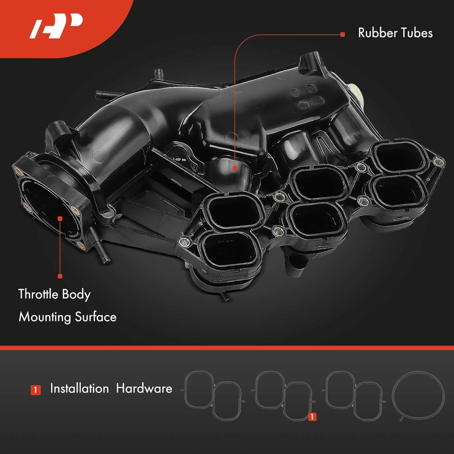A-Premium Upper Intake Manifold Compatible with Toyota Camry 2007-2017, Highlander 2008-2014, Avalon 2007-2017, Venza 2009-2016 & Lexus ES350 2015-2017, 3.5L
