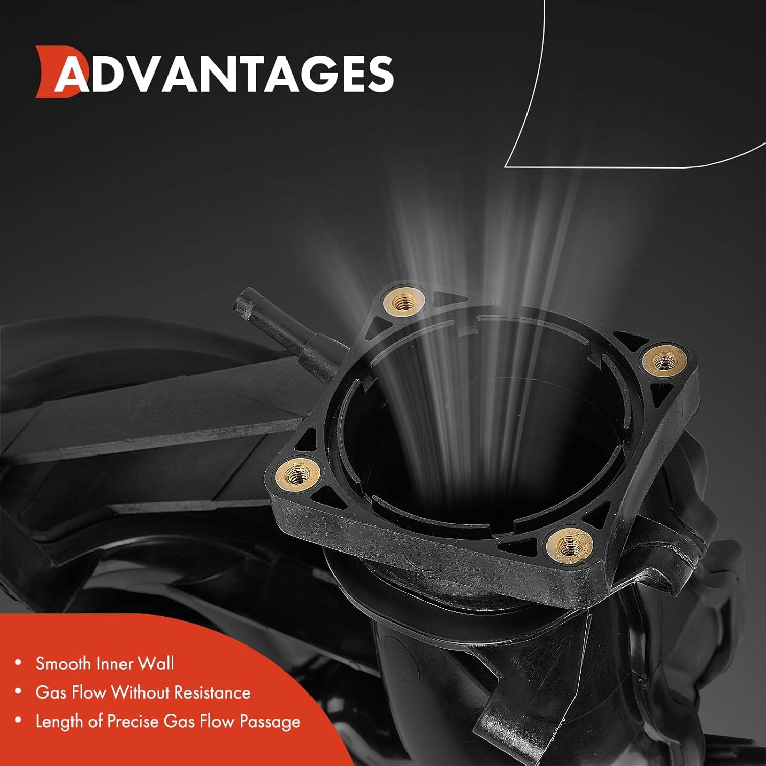 A-Premium Upper Intake Manifold Compatible with Toyota Camry 2007-2017, Highlander 2008-2014, Avalon 2007-2017, Venza 2009-2016 & Lexus ES350 2015-2017, 3.5L