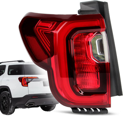 LED Tail Lights Compatible with 2020 2021 2022 2023 GMC Acadia SL/SLE/SLT/Denali Taillights Rear Outer Tail Light Assembly GM2800316 84817347 (Left Driver Side)
