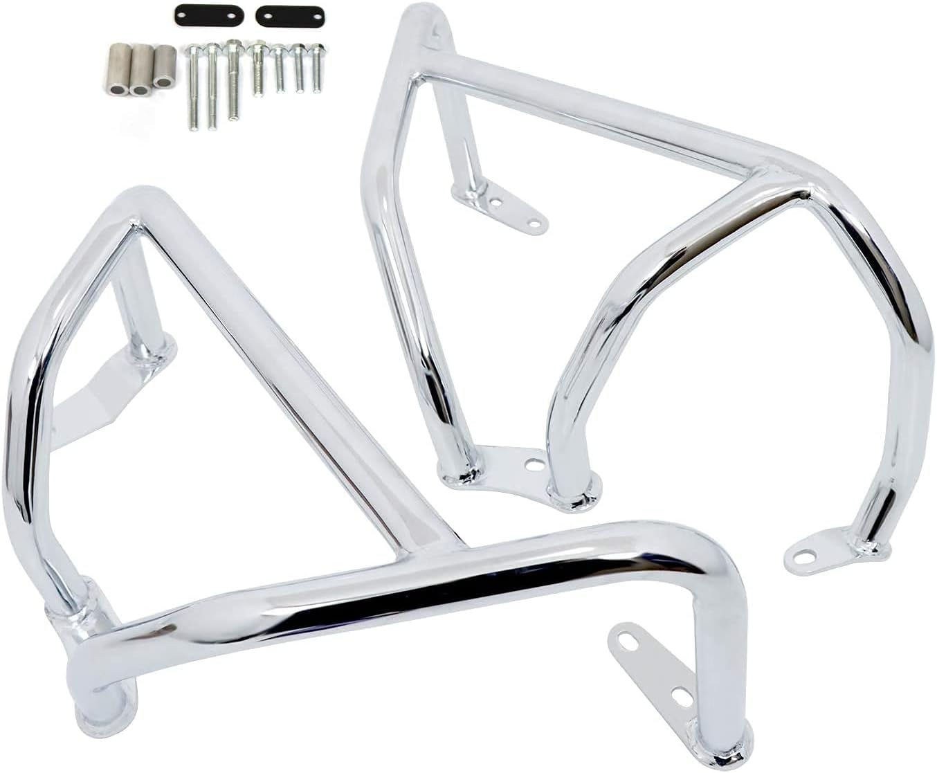 Engine Guard Crash Bars Compatible with Honda Gold Wing 1800 GL1800 F6C Goldwing 1800 2018 2019 2020 2021 2022 Highway Bars Protector (Chrome)