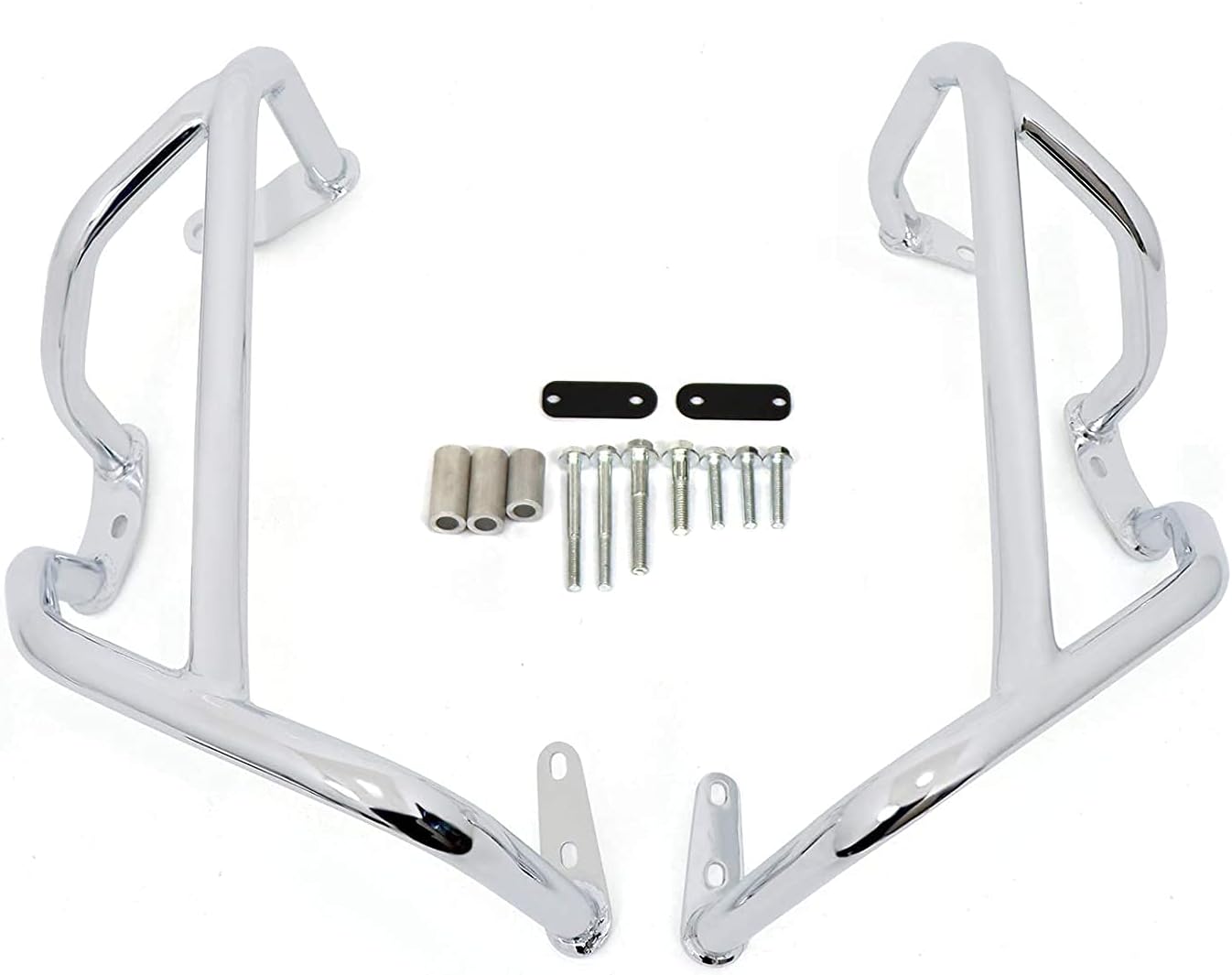 Engine Guard Crash Bars Compatible with Honda Gold Wing 1800 GL1800 F6C Goldwing 1800 2018 2019 2020 2021 2022 Highway Bars Protector (Chrome)