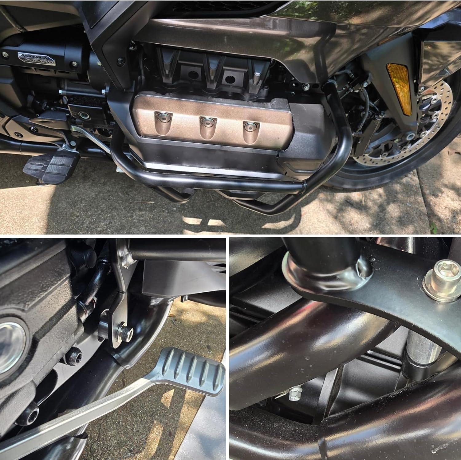 Engine Guard Crash Bars Compatible with Honda Gold Wing 1800 GL1800 F6C Goldwing 1800 2018 2019 2020 2021 2022 Highway Bars Protector (Chrome)