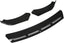 Front Splitter, Front Bumper Lip Nonfading 3pcs for Car Modification(Black) (one fender has scratches)