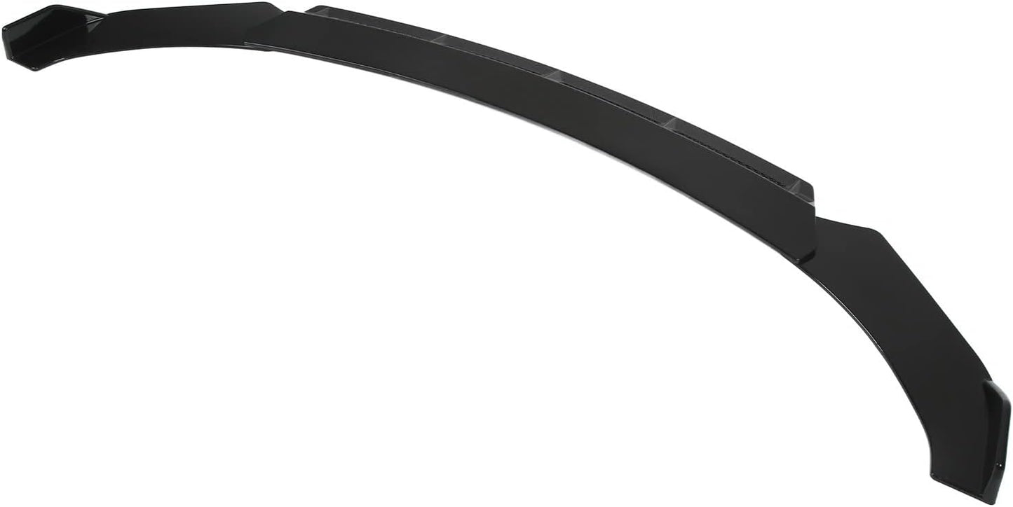 Front Splitter, Front Bumper Lip Nonfading 3pcs for Car Modification(Black) (one fender has scratches)