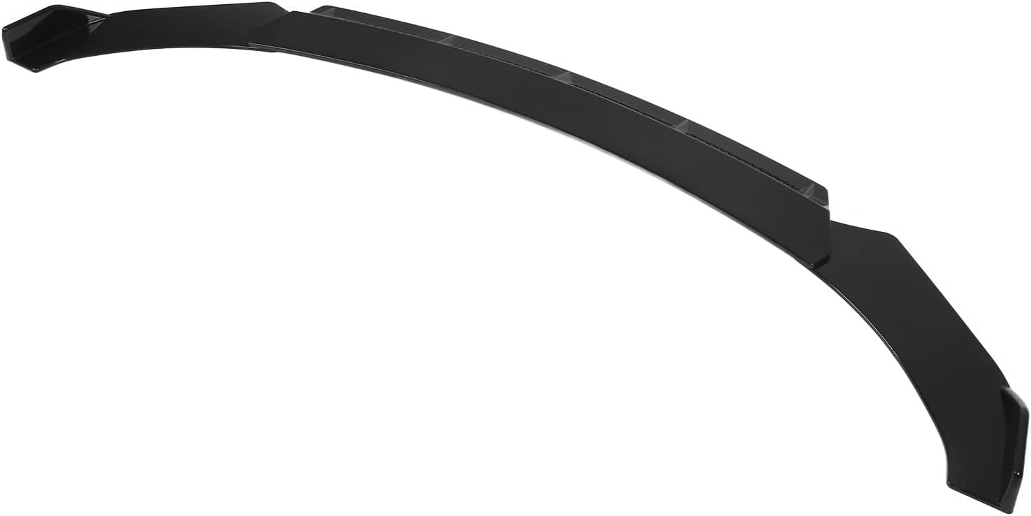 Front Splitter, Front Bumper Lip Nonfading 3pcs for Car Modification(Black) (one fender has scratches)