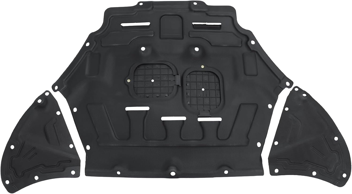 Yeeta Engine Splash Shield Fit for Audi Q7 2.0T 3.0T 2017 2018 2019 Engine Guard Shield Mud Flap Black