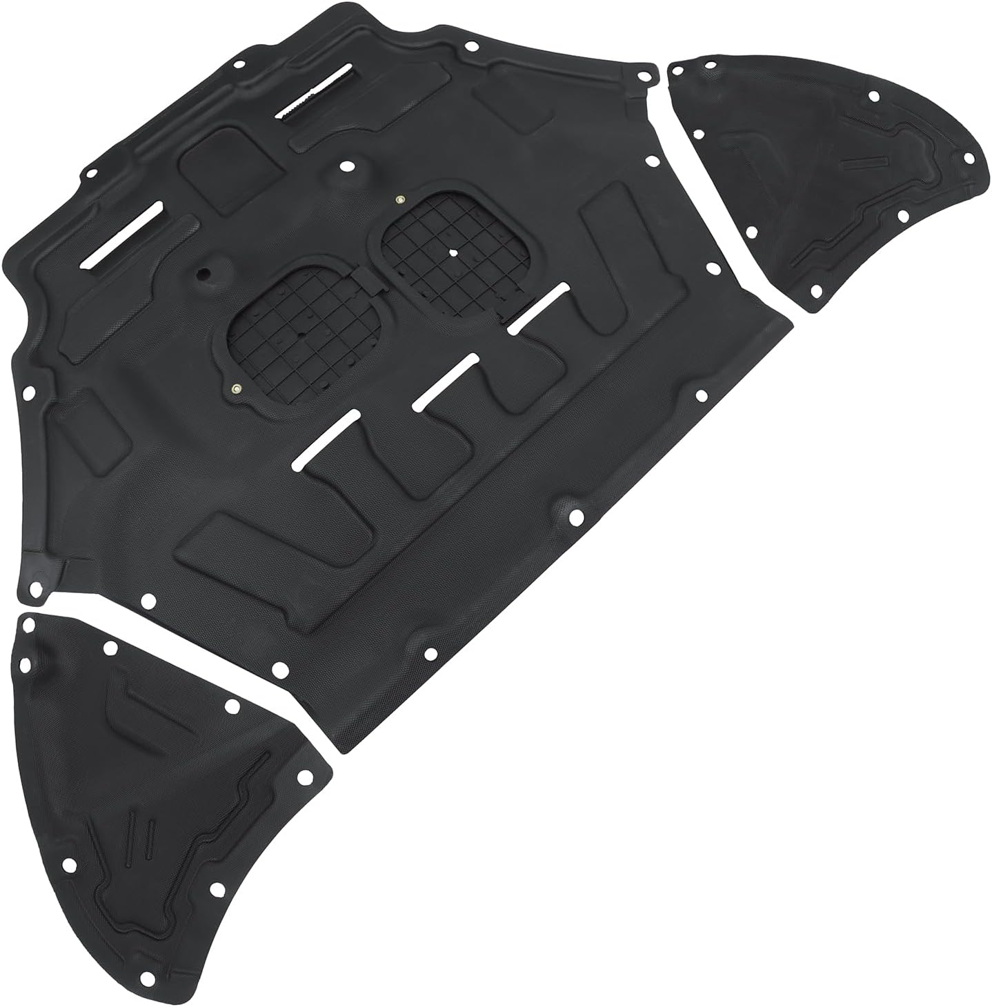 Yeeta Engine Splash Shield Fit for Audi Q7 2.0T 3.0T 2017 2018 2019 Engine Guard Shield Mud Flap Black
