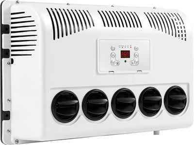 12v 11000 Btu Truck Cab Air Conditioner Split Ac Air Conditioner with Digital Display Screen, Remote Control, 5-Gear Wind Speed 12v Air Conditioning for Trucks, Car, Bus, RV Caravan (only inside unit included)