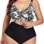 Daci Women Plus Size Cutout One Piece Swimsuits Tummy Control Bathing Suits V Neck Monokini Swimwear (size 18w)