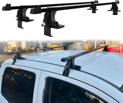 54" Universal Roof Rack Cross Bars,Car Top Roof Rack Cargo Bars with Anti-Theft Lock Adjustable,Luggage Cargo Carrier,165 lbs Load Capacity,fit Cars Without Side Rail,for SUVs,Vans,Sedans...