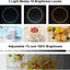 PULUZ 30cm Ring Light Photo Studio Light Box, Adjustable Portable Photography Shooting Light Tent Kit with White/Warm/Soft Lighting 128pcs LED Lights + 6 Backdrops for Product Display