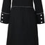 Catholic Church Clergy Priest Costume Women's Pastor Robe Roman Cassock with Stand Collar and Belt (size m)