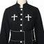 Catholic Church Clergy Priest Costume Women's Pastor Robe Roman Cassock with Stand Collar and Belt (size m)
