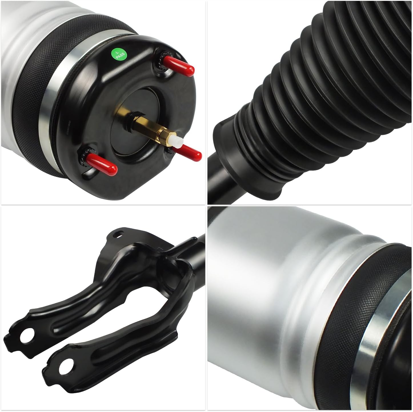Front Left Air Suspension Strut Shock Absorber Compatible with Jeep Grand Cherokee 2016-2021, Grand Cherokee WK 2022, Driver Side, Not Fit Sport Suspension 68253205AD (Front Left)