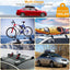 Universal Roof Rack Cross Bars, 48inch Adjustable Aluminum Alloy Car Carrier Rooftop Luggage Crossbars,for Rack, Snowboards, Kayaks, Suitable for Most Vehicle Wagon Car Without Roof Side Rail (similar model)