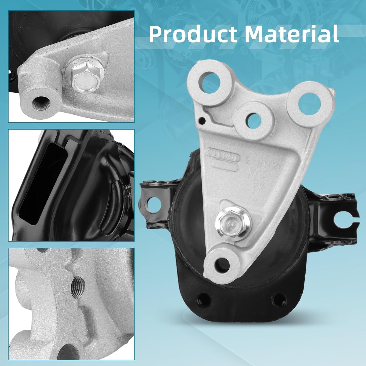 Engine Motor Mount Kit - Compatible with 2006-2011 Honda Civic 1.8L/AUTO - OE# A4530，A4534，A4543，A4546 - Front Right Rear Motor & Trans Mount Set