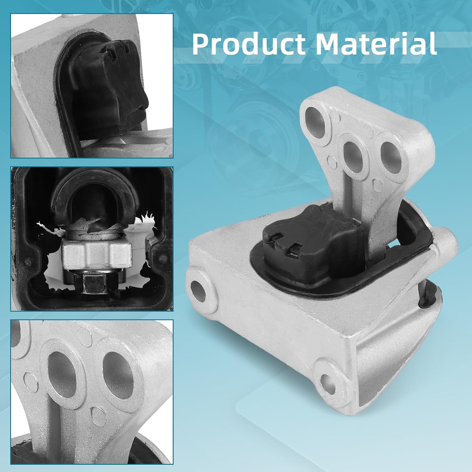 Engine Motor Mount Kit - Compatible with 2006-2011 Honda Civic 1.8L/AUTO - OE# A4530，A4534，A4543，A4546 - Front Right Rear Motor & Trans Mount Set