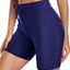 Holipick 7" Swim Shorts Women High Waisted Bathing Suit Shorts Swimsuit Boy Short Long Swimwear Bottom (large)