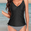 Holipick Women Two Piece Tankini Swimsuits Tummy Control Bathing Suits V Neck Tank Top with Bikini Bottom (xl)