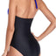 Tempt Me Women One Piece Swimsuits Tummy Control Halter Bathing Suits Sexy Ruched Slimming Swimwear (s)