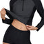 Daci Women Long Sleeve Rash Guard 2 Piece with Boy Shorts Zipper Swimsuit UPF 50 Bathing Suit for Women (2x grey)