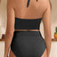 Tempt Me Women High Waisted Bikini Sets - Two Piece Swimsuit High Neck Bathing Suits Tummy Control Swimwear (xl)