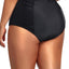 Daci Women Plus Size High Waisted Bikini Bottom Tummy Control Swimsuit Shorts Ruched Bathing Suits Bottom (s)