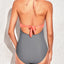 Tempt Me Women One Piece Mesh Swimsuit Sexy Strapless Bandeau Bathing Suits Lace Hollow Out Swimwear (l)