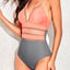 Tempt Me Women One Piece Mesh Swimsuit Sexy Strapless Bandeau Bathing Suits Lace Hollow Out Swimwear (l)