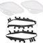 Kojem Clear Headlight Lens Cover Compatible with 2005-2013 Corvette C6 Headlamp Lens Shell 2Pcs Left & Right Lenses