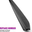 Chrome Tailgate Bed Cap Molding for 2016-2021 Titan V8, Black