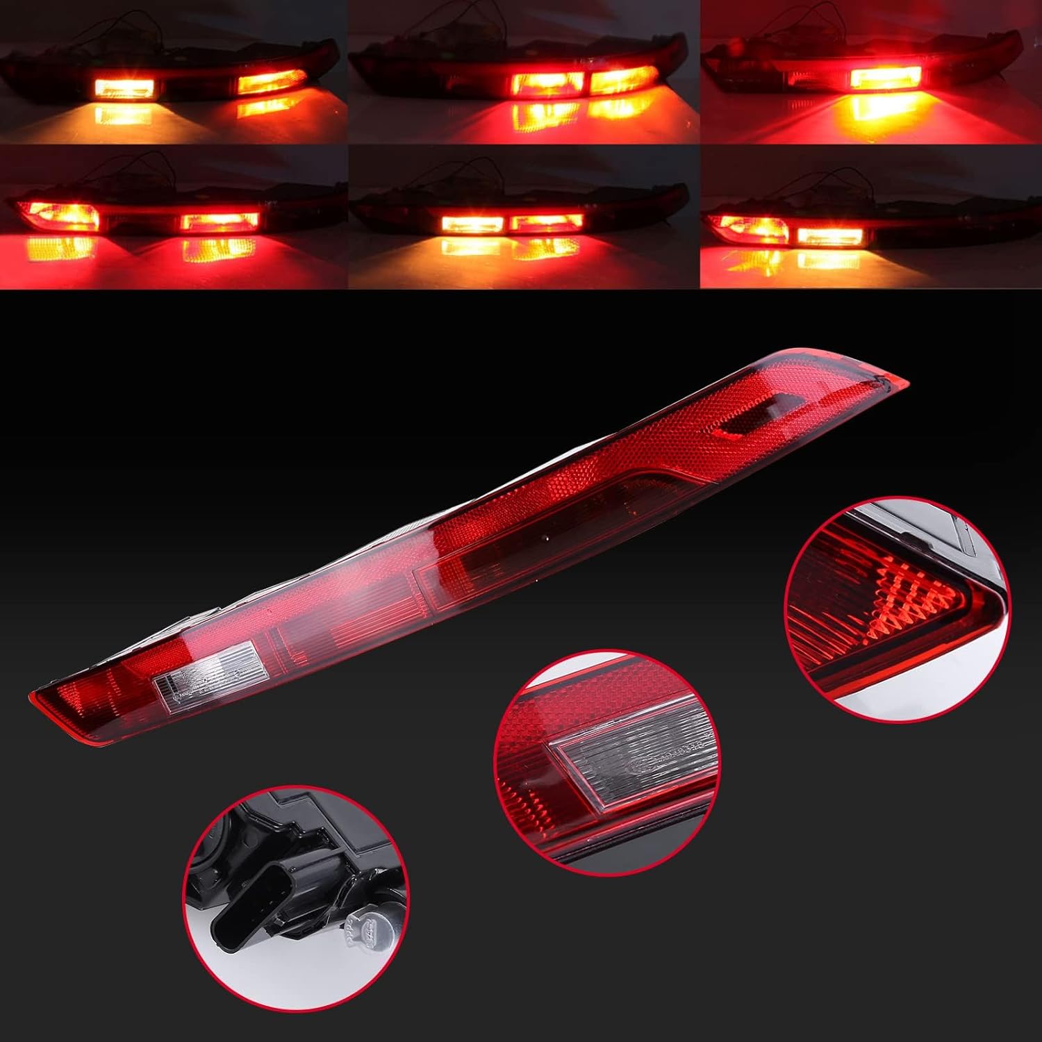 Rear Bumper Brake Light for Audi Q5 2018 2019 2020 2021 Back Up Tail Light Brake Lights for Right Passenger Side