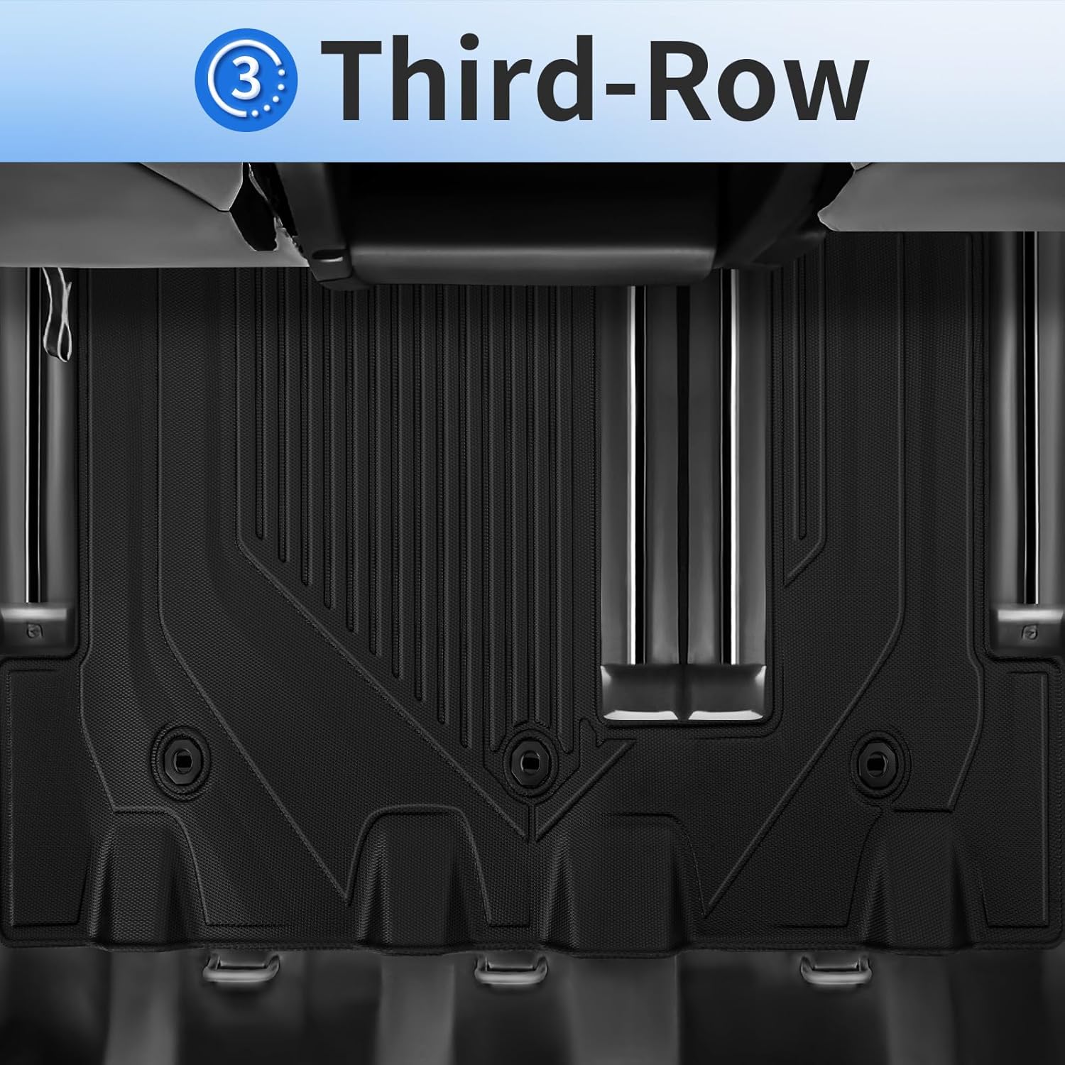 Floor Mats for Toyota Sienna 8 Seat 2025-2021(Not for 2025 Platinum Edition) Full Set All Weather Floor Mats for Toyota Sienna Accessories 2025-2021 TPE Trunk Mat with Backrest Mat Black