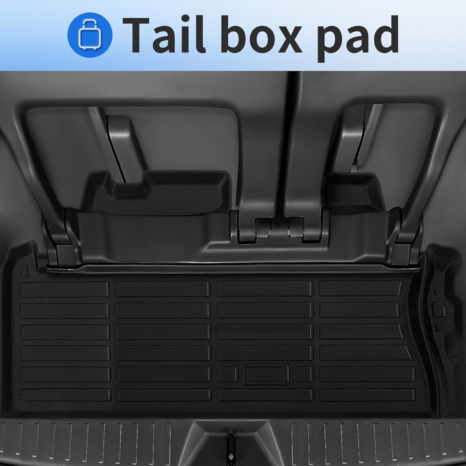 Floor Mats for Toyota Sienna 8 Seat 2025-2021(Not for 2025 Platinum Edition) Full Set All Weather Floor Mats for Toyota Sienna Accessories 2025-2021 TPE Trunk Mat with Backrest Mat Black