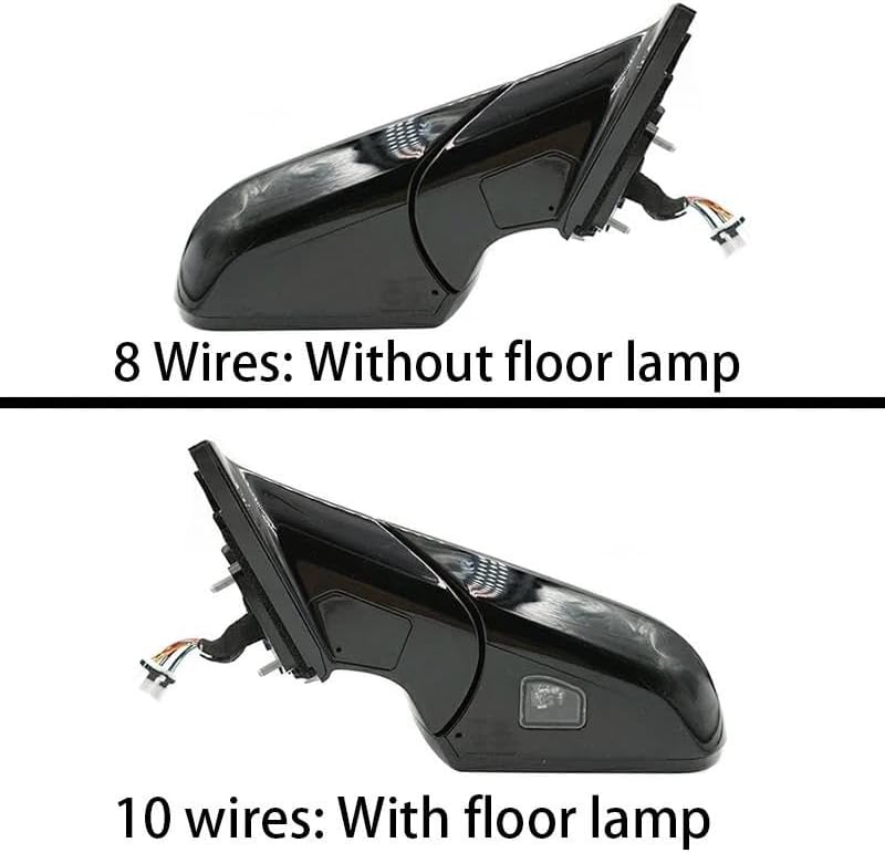 for Hyundai for Sonata 2015-2018 Auto Side Mirror Rearview Assembly Rear View Mirror Electric Folding Heating Rearview Side Mirror Assy(8 Wire Left 5) (similar model xl)