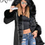 Roiii Women Thicken Warm Winter Coat Hood Down Parka Fleece Fur Outdoor Overcoat Long Jacket Outwear (#n/a)