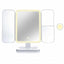 Miss Sweet Lighted Tri-fold Makeup Mirror Vanity Mirror with 1X/2X/3X Magnification (Pure White)