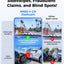 AZDOME 360° 4 Channel Dash Cam, Built-in 128GB eMMC, 2K+1080P*3 Dashcam Front and Rear Inside Left Right, Voice Control, 5G WiFi Dash Camera for Cars with 4 Adjustable Lenses, IR Night Vision, M660