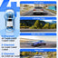 AZDOME 360° 4 Channel Dash Cam, Built-in 128GB eMMC, 2K+1080P*3 Dashcam Front and Rear Inside Left Right, Voice Control, 5G WiFi Dash Camera for Cars with 4 Adjustable Lenses, IR Night Vision, M660