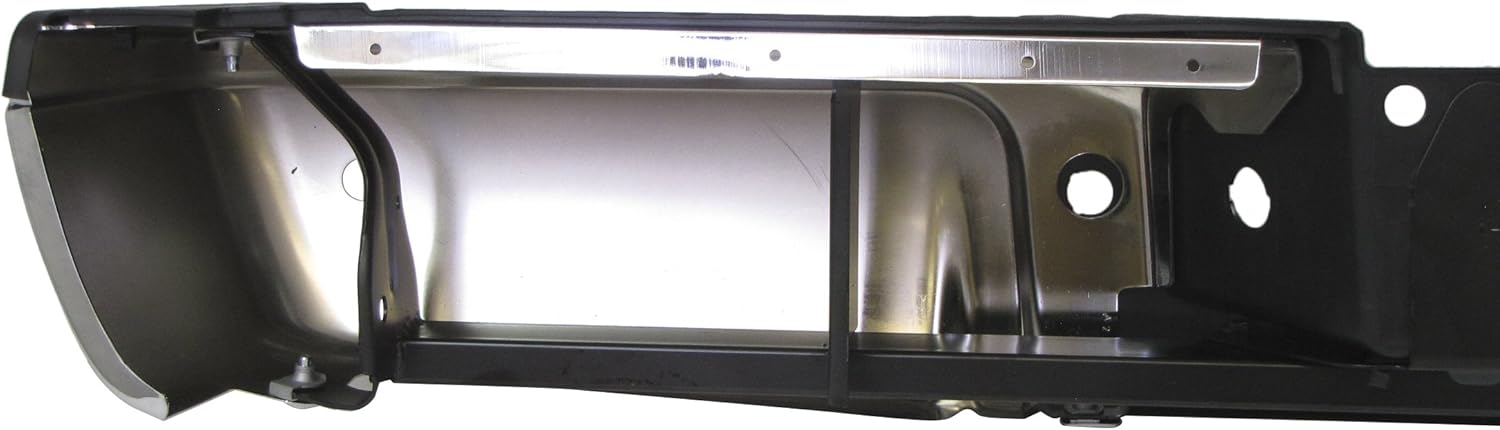 FITS 2013-2015 FORD SUPER DUTY REAR BUMPER CHROME ASSY WITH SENSOR HOLE (WITH HITCH, BLACK PAD, BRACKETS, LICENSE LIGHT LENS & HARNESS, SCREWS) FO1103150