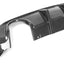 IKON MOTORSPORTS, Rear Diffuser Compatible with 2015-2023 Dodge Charger, Rear Lower Bumper Lip Diffuser Spoiler Bodykit IKON V3 Style CF Carbon Fiber, 2016 2017 2018 2019 2020 2021